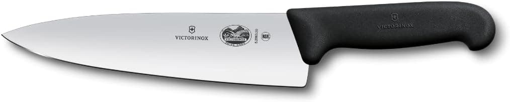 Victorinox Fibrox 8" Chef's Knife — Extra‑Wide Blade, Black