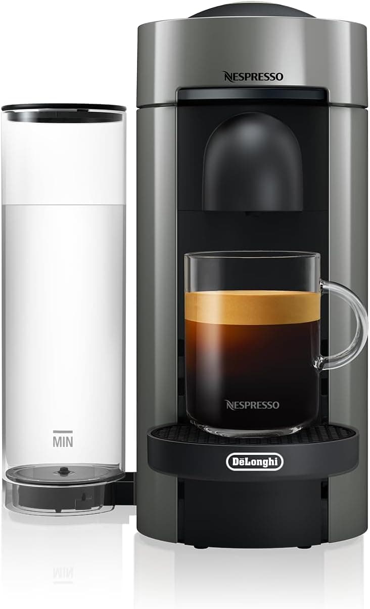 Nespresso Vertuo Plus Coffee and Espresso Machine (Grey)