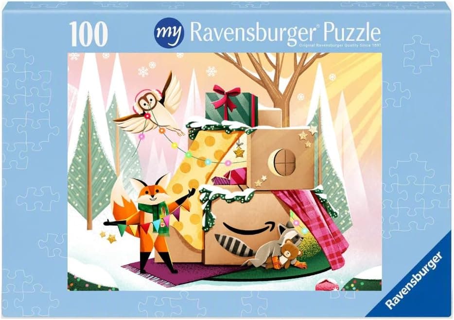 Ravensburger Cozy Forest Friends 100-Piece Jigsaw Puzzle
