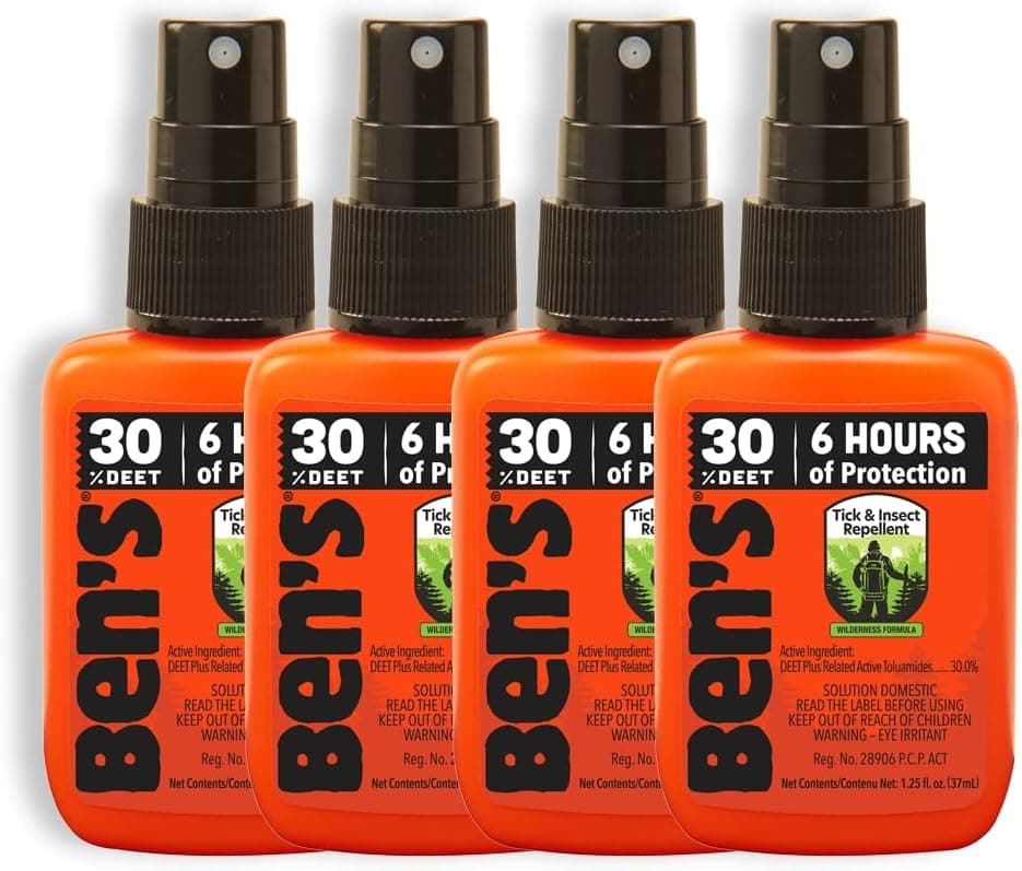 Ben's 30% DEET Insect Repellent 37 ml Pump Pack of 4