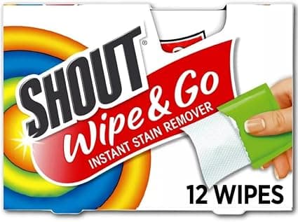 Shout Wipe & Go Instant Stain Remover Wipes