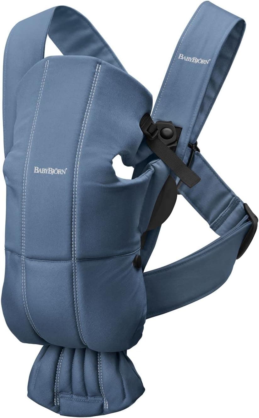 BabyBjörn Baby Carrier Mini (Woven, Vintage Indigo)