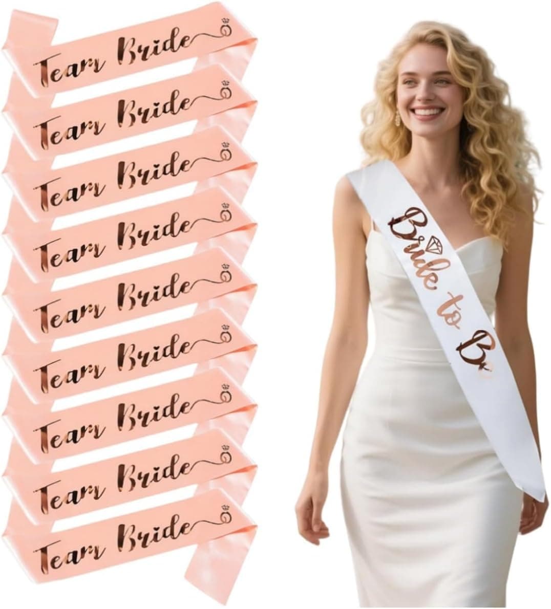 Bride & Team Bride Sash Set (10-Piece)
