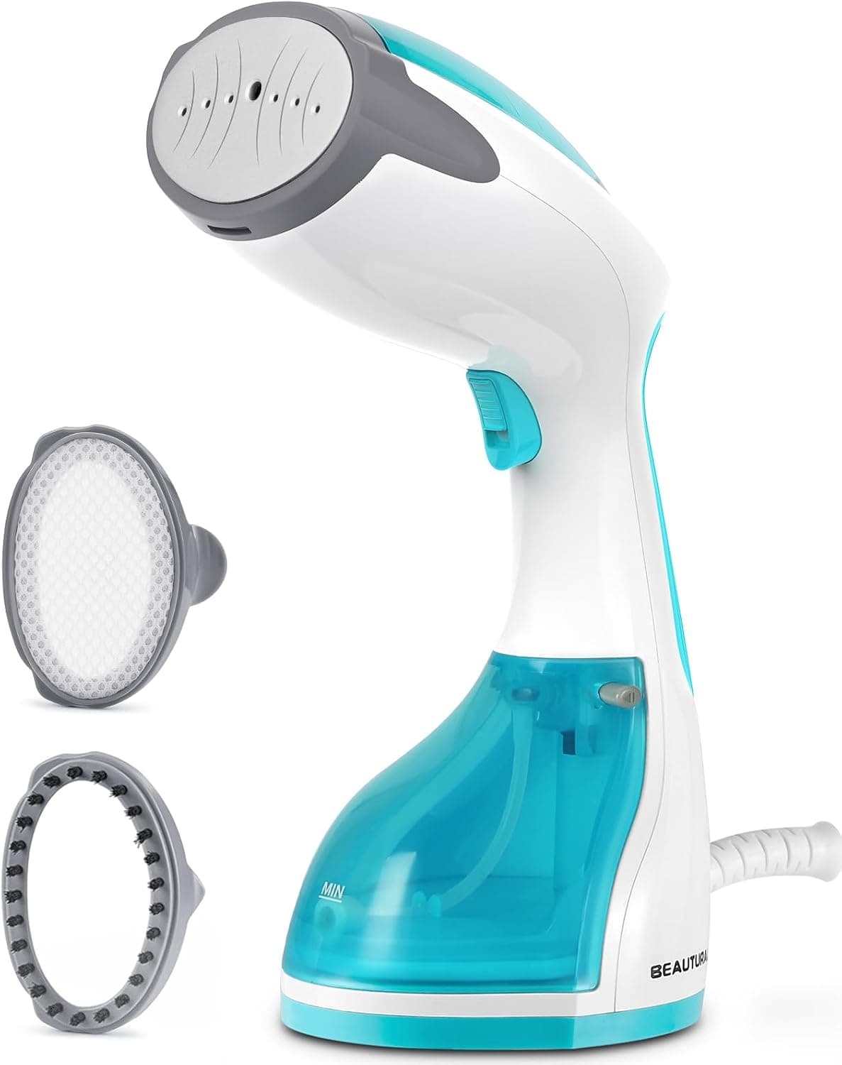 Beautural Handheld Garment Steamer for Clothes (Aqua)
