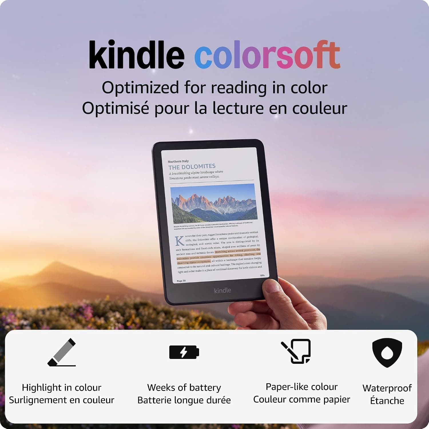 Kindle Colorsoft Colour Display eReader
