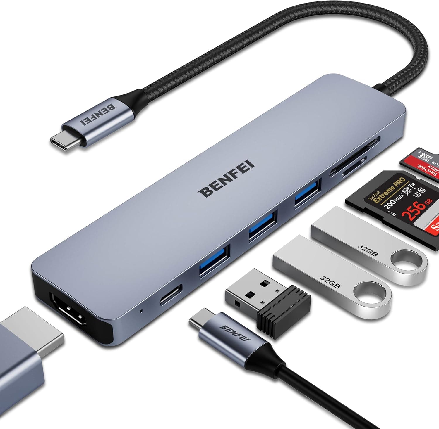 BENFEI USB-C 7-in-1 Multiport Hub