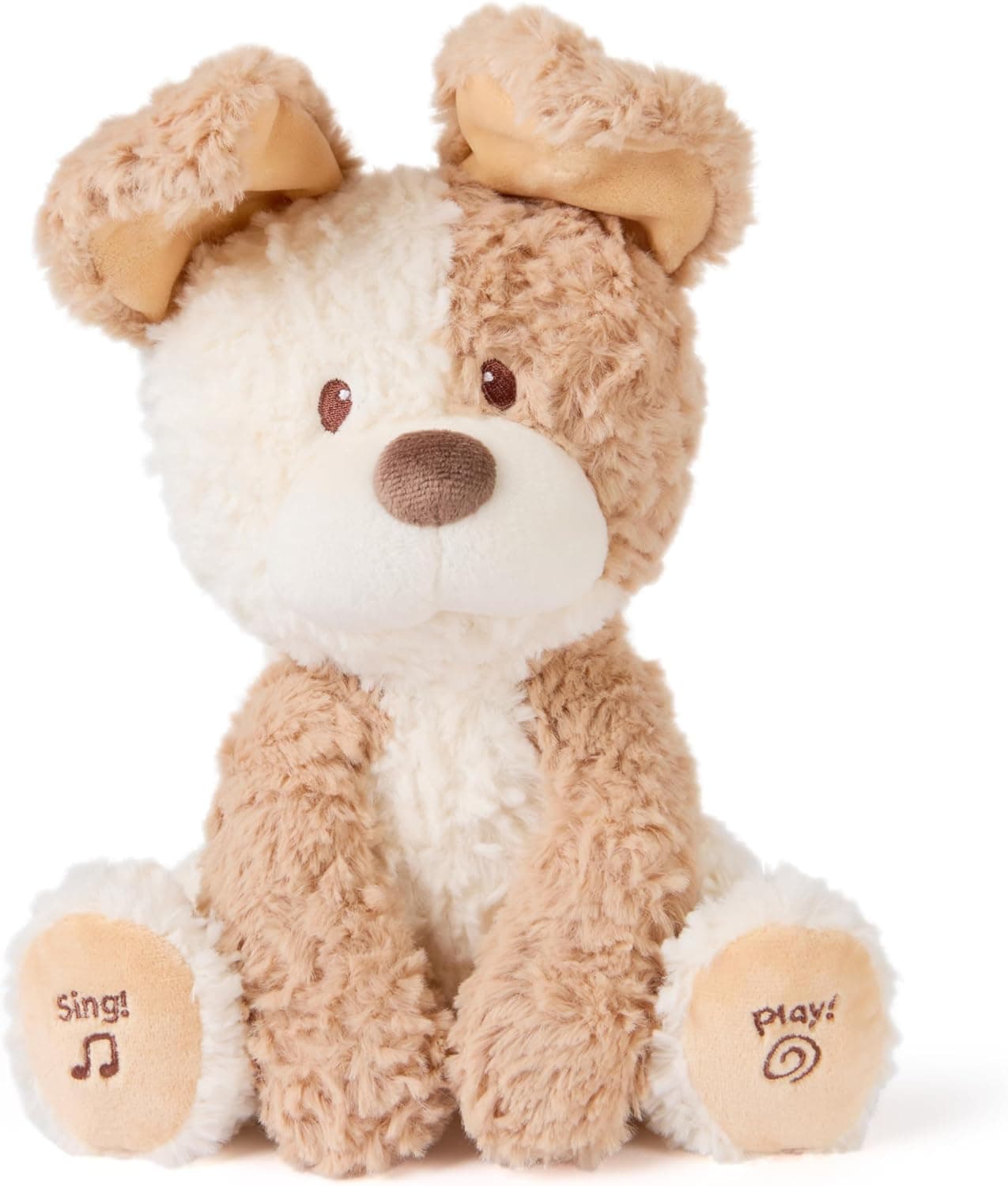 GUND Baby Peeki Puppy Animated Plush — 12” Singing Peek‑a‑Boo Toy