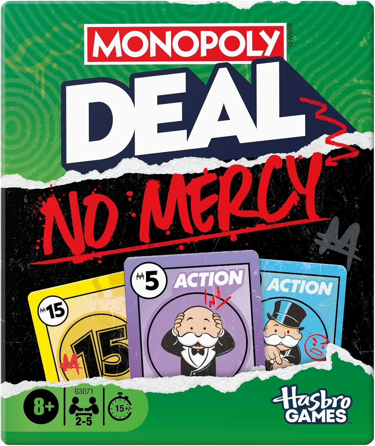 Monopoly Deal No Mercy Card Game – Ruthless Edition