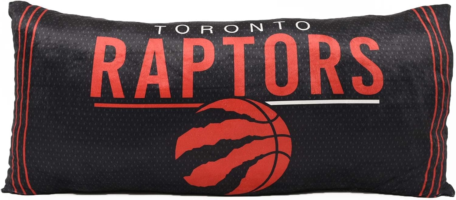 Nemcor Toronto Raptors Body Pillow, Black, 18 x 36 in