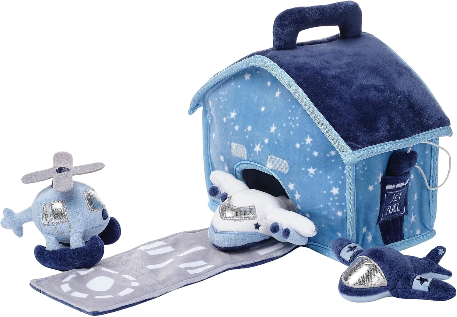 Bedtime Originals Interactive Airplane/Airport Plush Play Set with Stuffed Toys