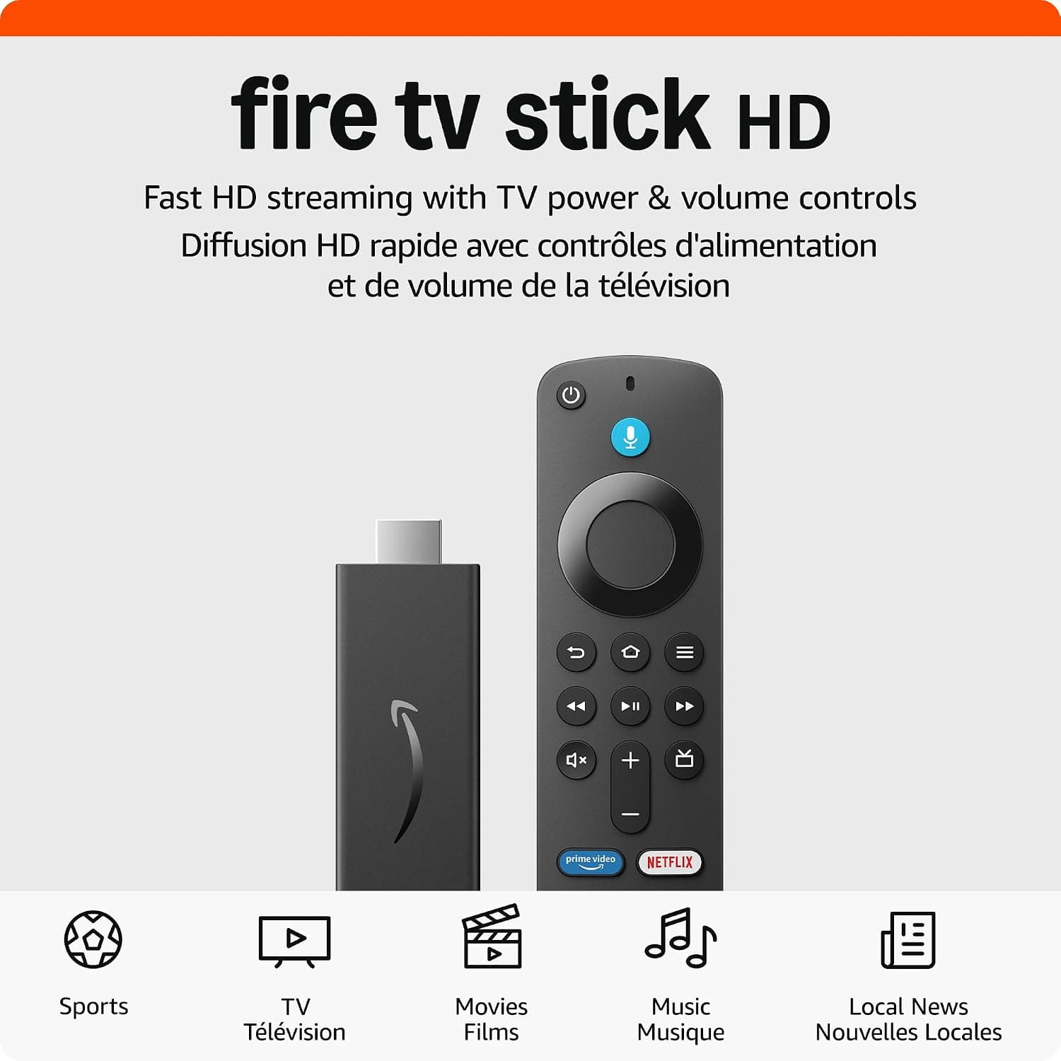 Fire TV Stick HD with Alexa Voice Remote