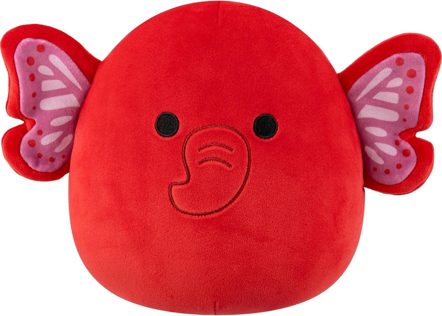Squishmallows Original 8in Harpo the Maroon Elephant Butterfly – Official Jazwares Plush (Little)