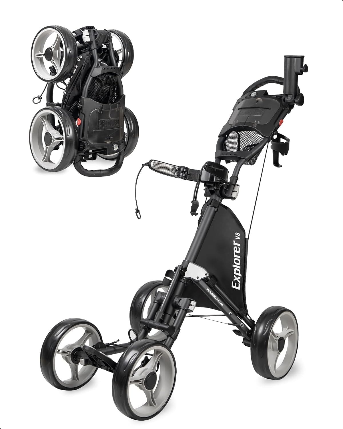 CaddyTek Explorer V8 Superlite 4-Wheel Golf Push Cart