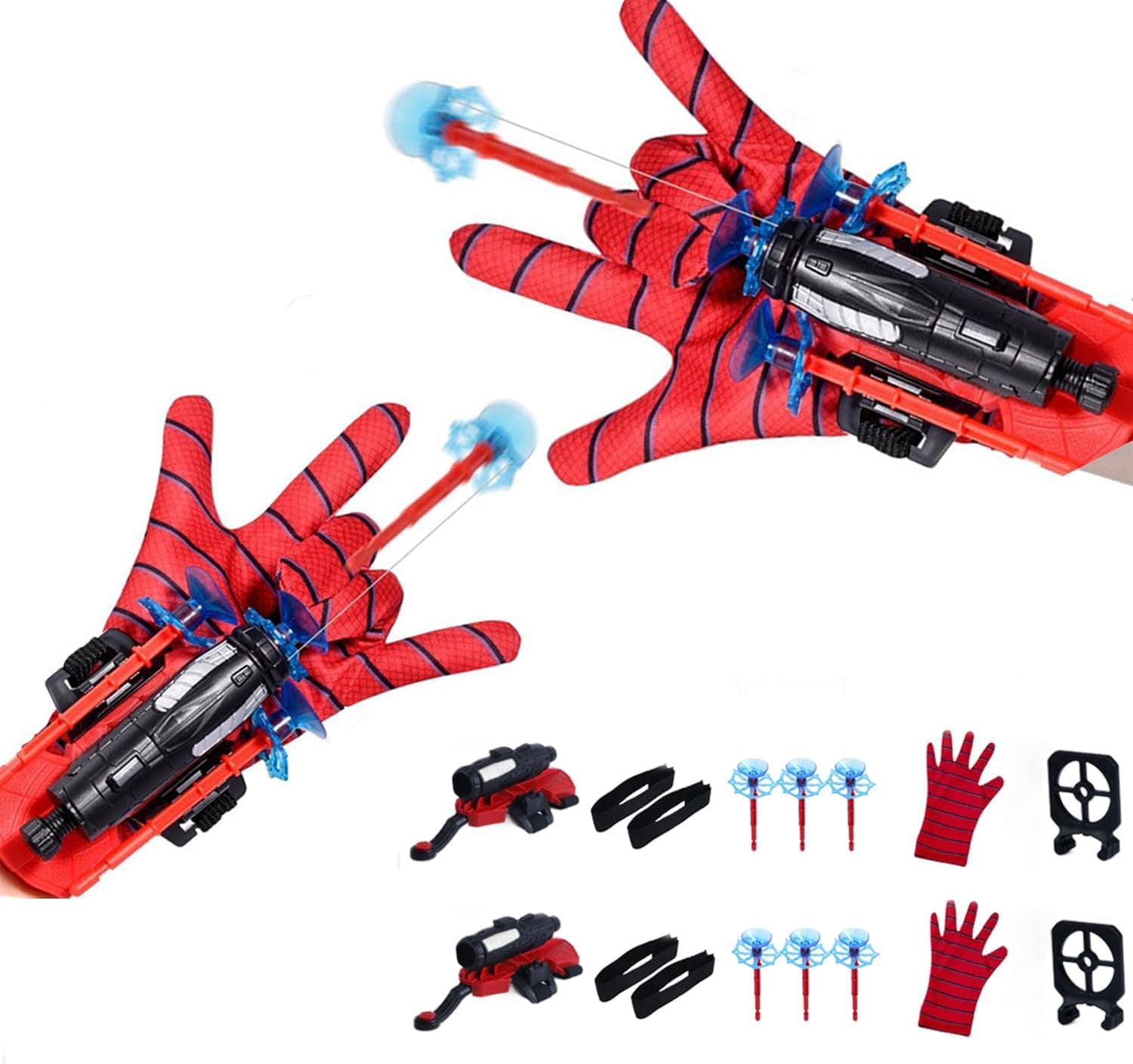 Spider Web Shooter Set with Gloves (2-Pack)
