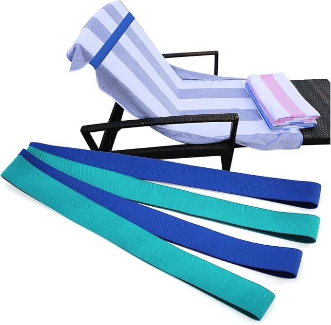 FORESTLANG Silicone Towel Bands (4-Pack)