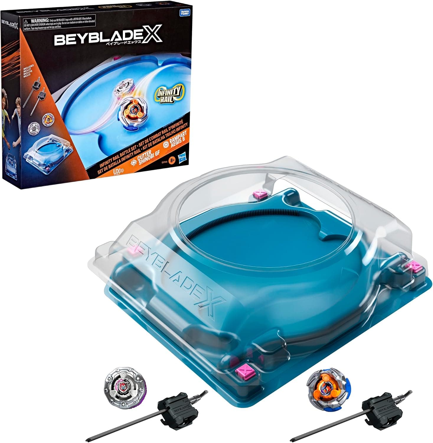 Beyblade X Infinity Rail Battle Set