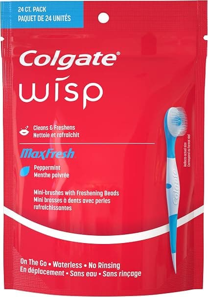 Colgate Wisp Mini Toothbrushes – 24 Pack