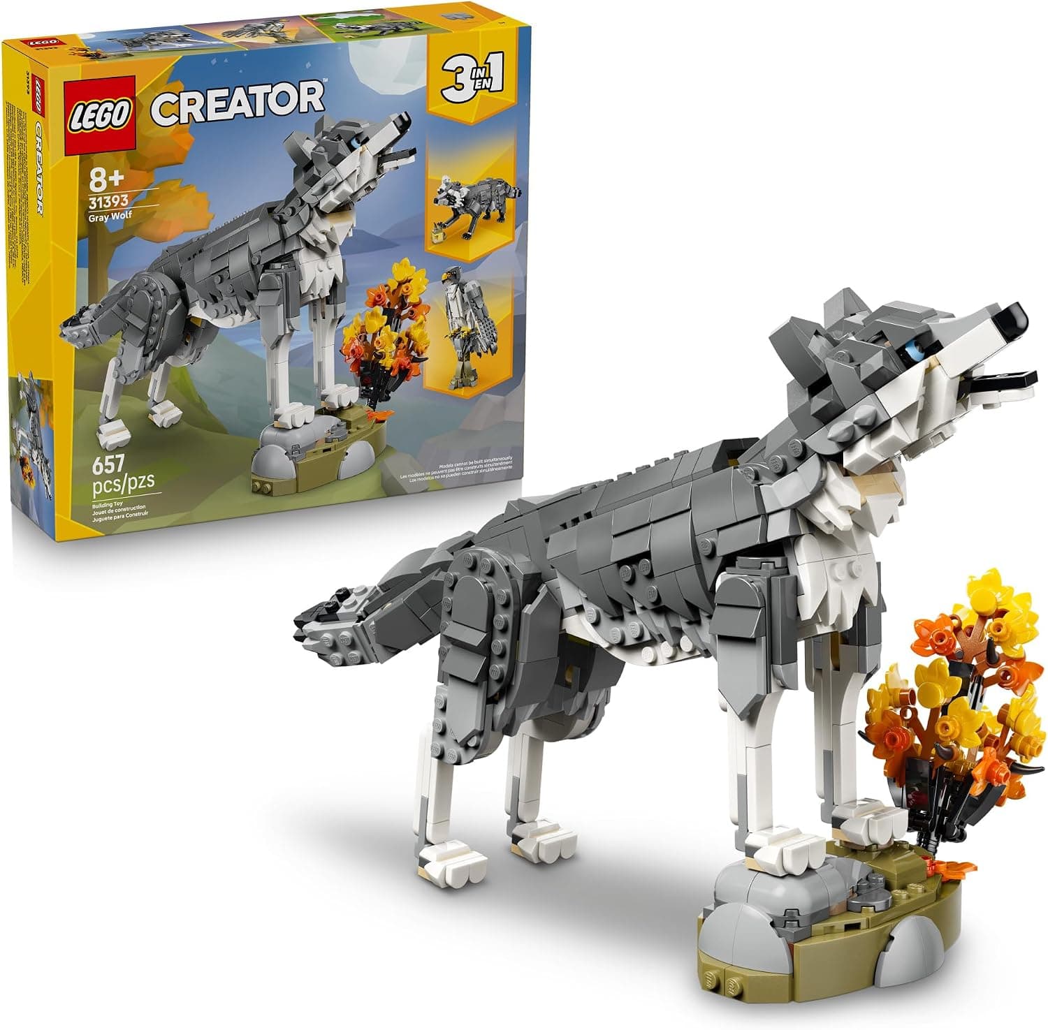 LEGO Creator 3-in-1 Forest Animals Gray Wolf