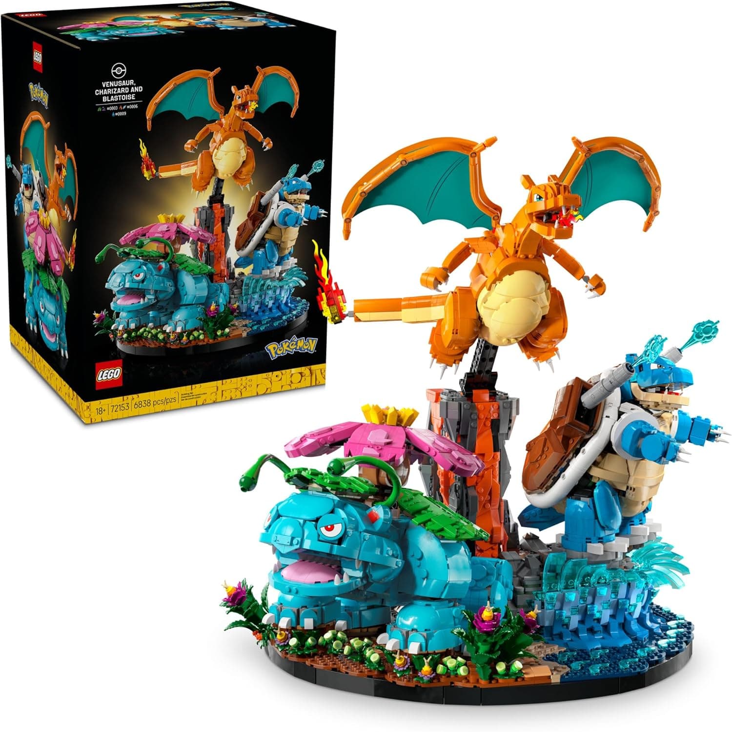 LEGO Pokémon Venusaur, Charizard & Blastoise