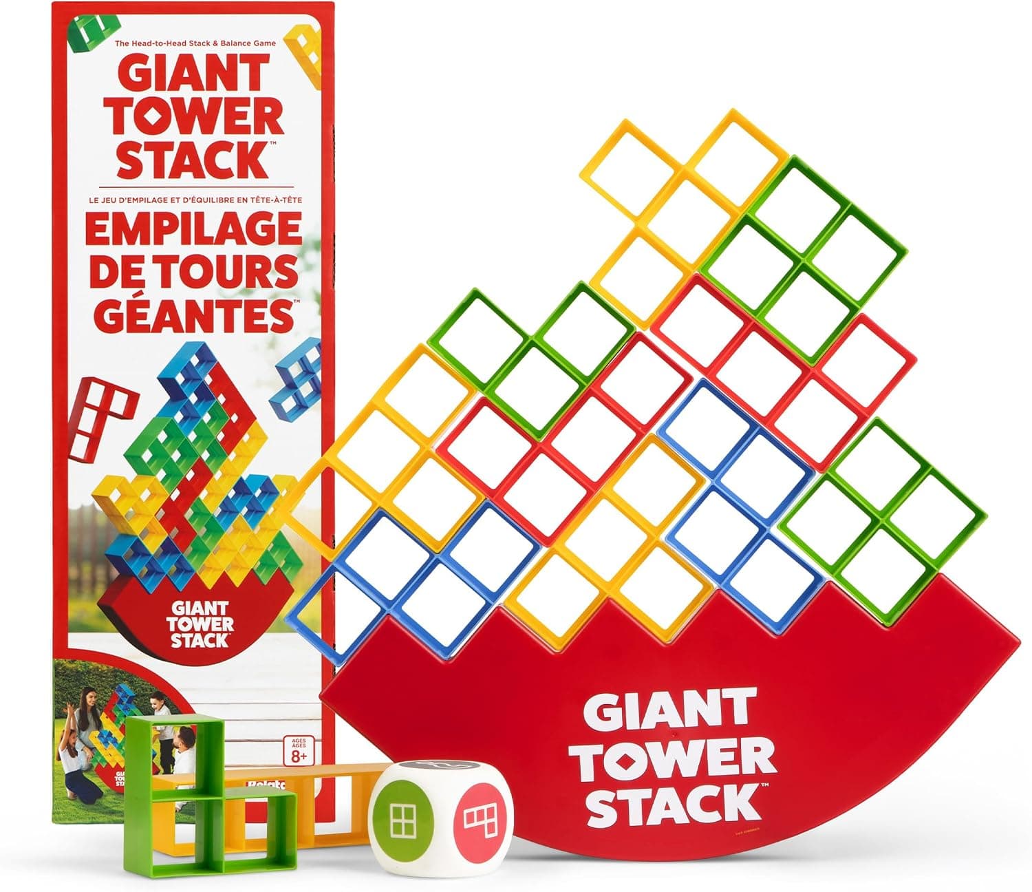 Giant Tower Stack - Jumbo Block Balancing Game