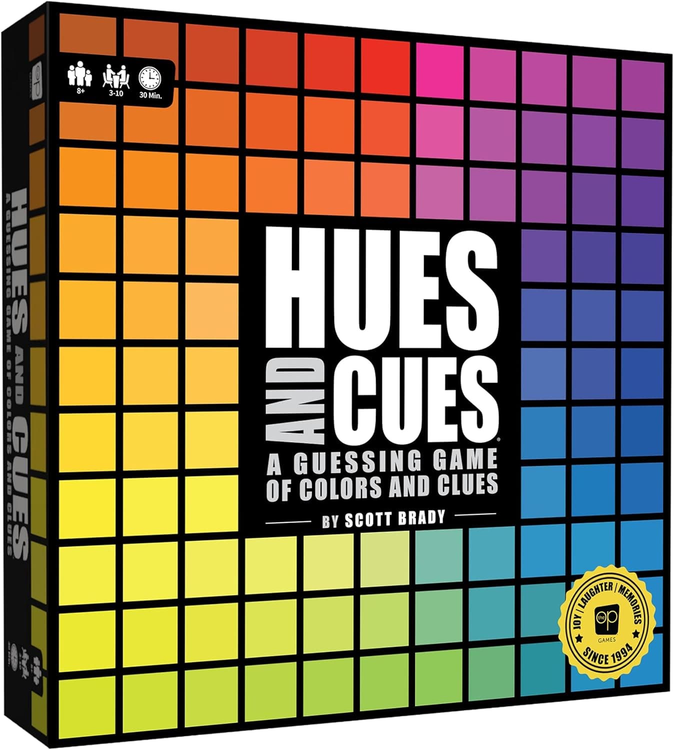 USAOPOLY HUES and CUES Vibrant Color Guessing Game
