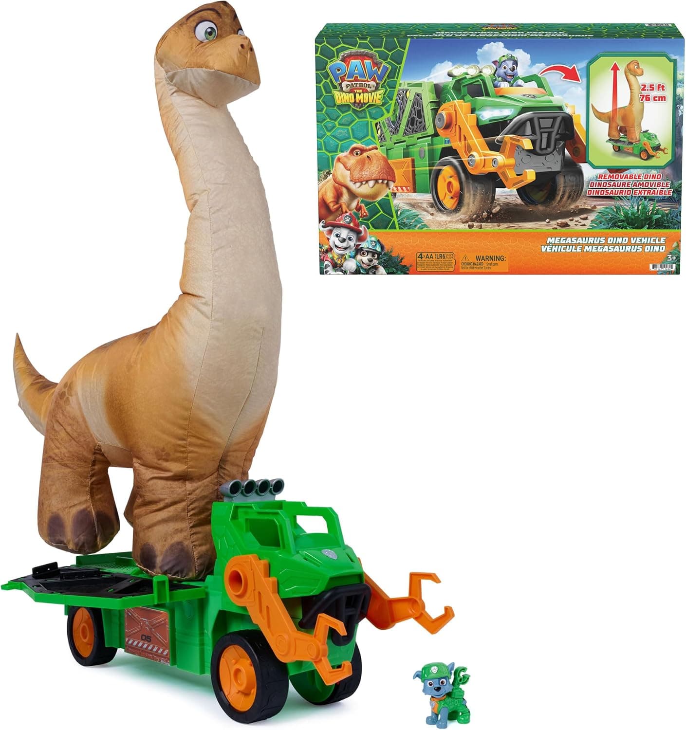 PAW Patrol Megasaurus Dino Vehicle with Inflatable Toy