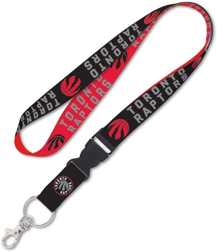 WinCraft Toronto Raptors Lanyard with Detachable Buckle, 1-Inch
