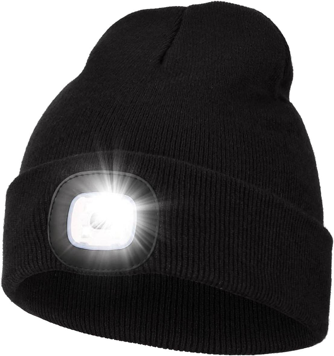 Rechargeable LED Beanie Hat with Light