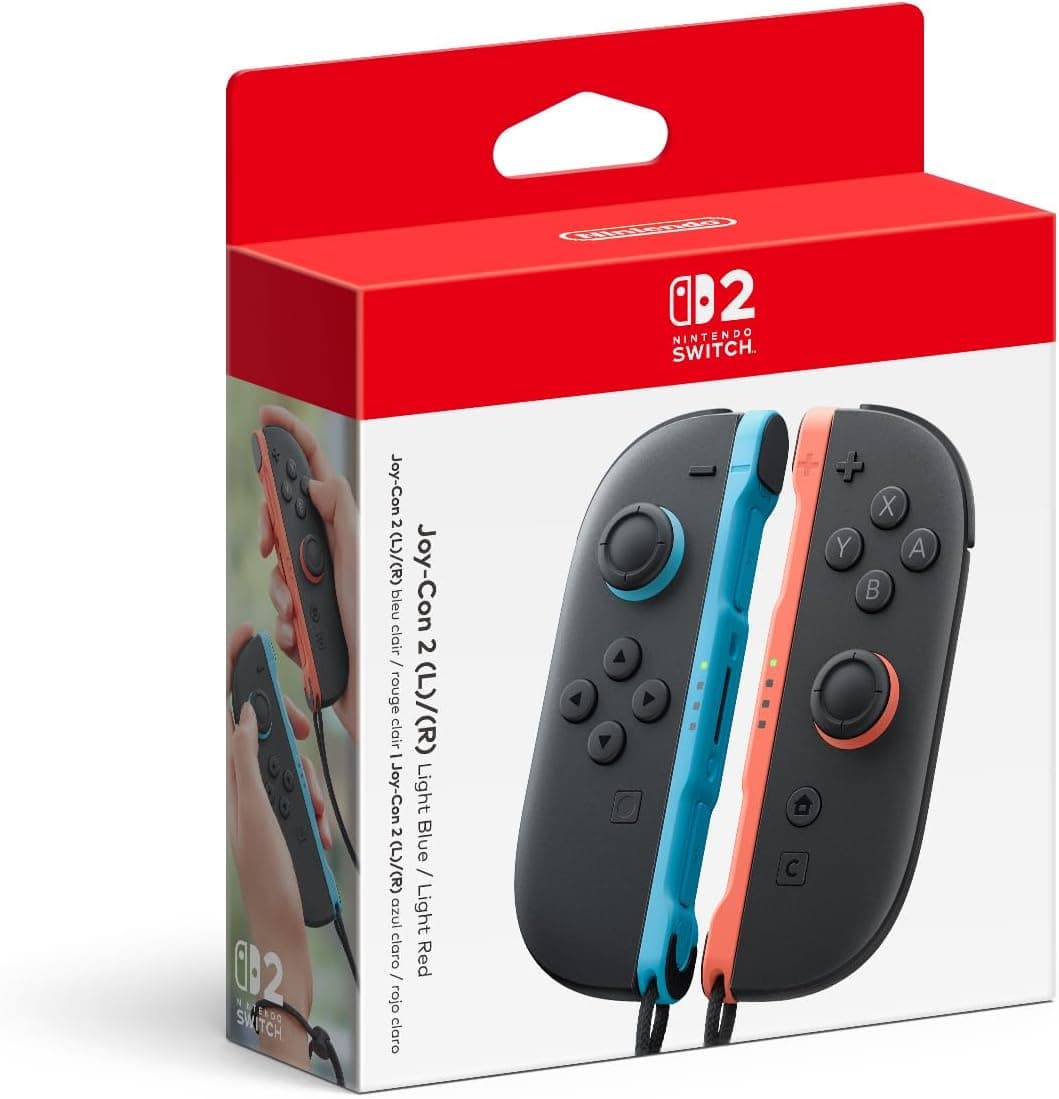 Joy-Con 2 (Left & Right) — Light Blue / Light Red