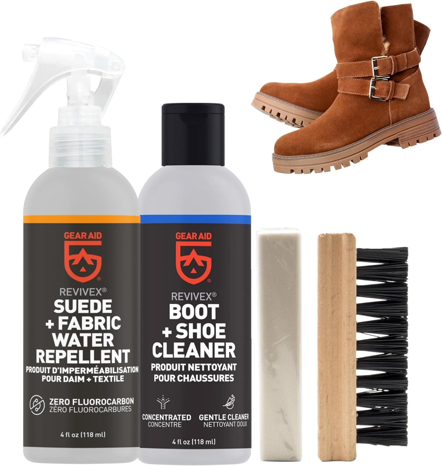 GEAR AID Revivex Suede Nubuck & Fabric Boot Care Kit