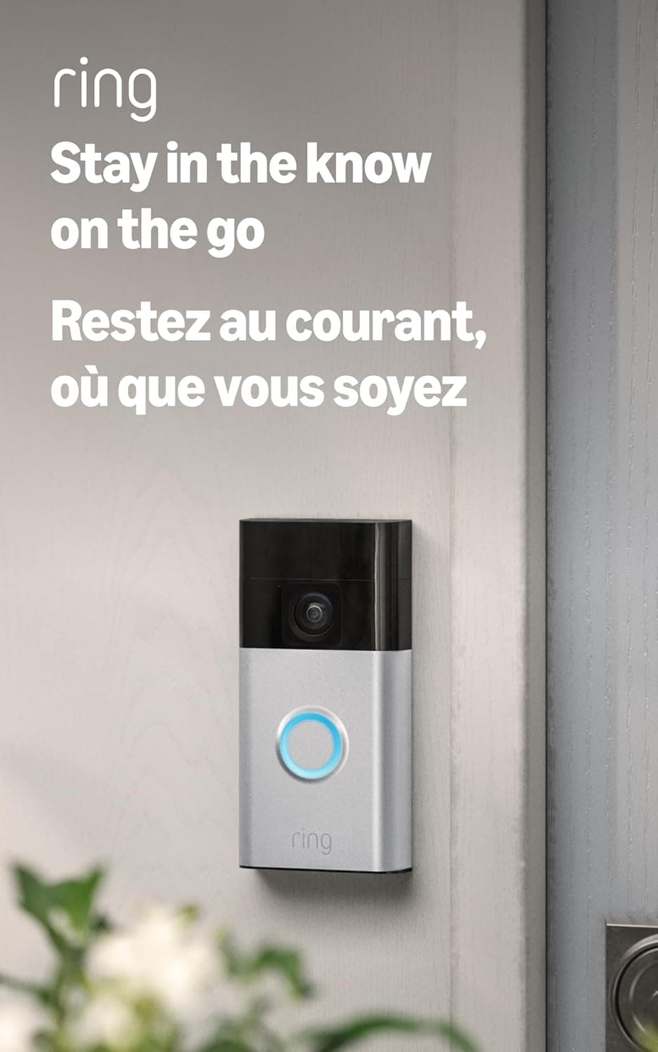 Ring Battery Video Doorbell — Head-to-Toe Video (Satin Nickel)