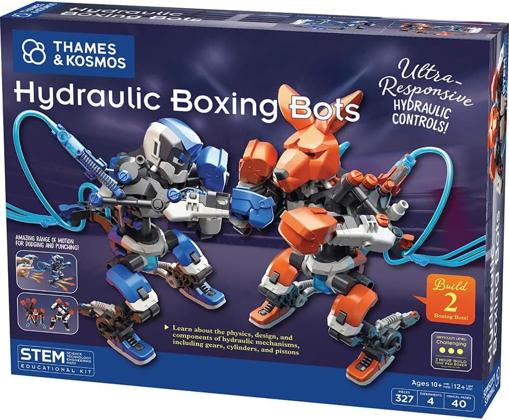 Thames & Kosmos Hydraulic Boxing Bots STEM Kit — Build Two