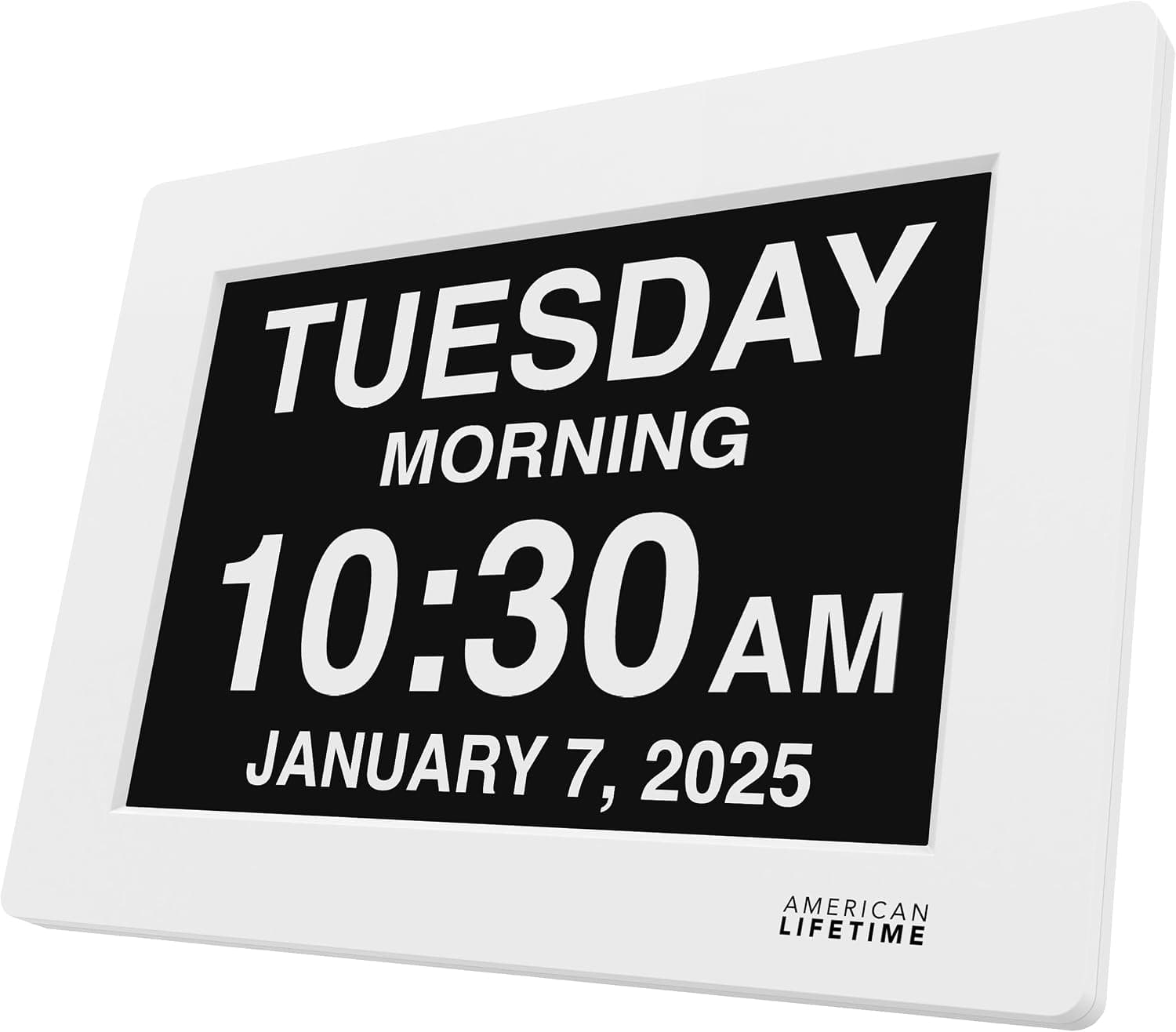 American Lifetime Dementia Clock Large Digital Clock for Seniors