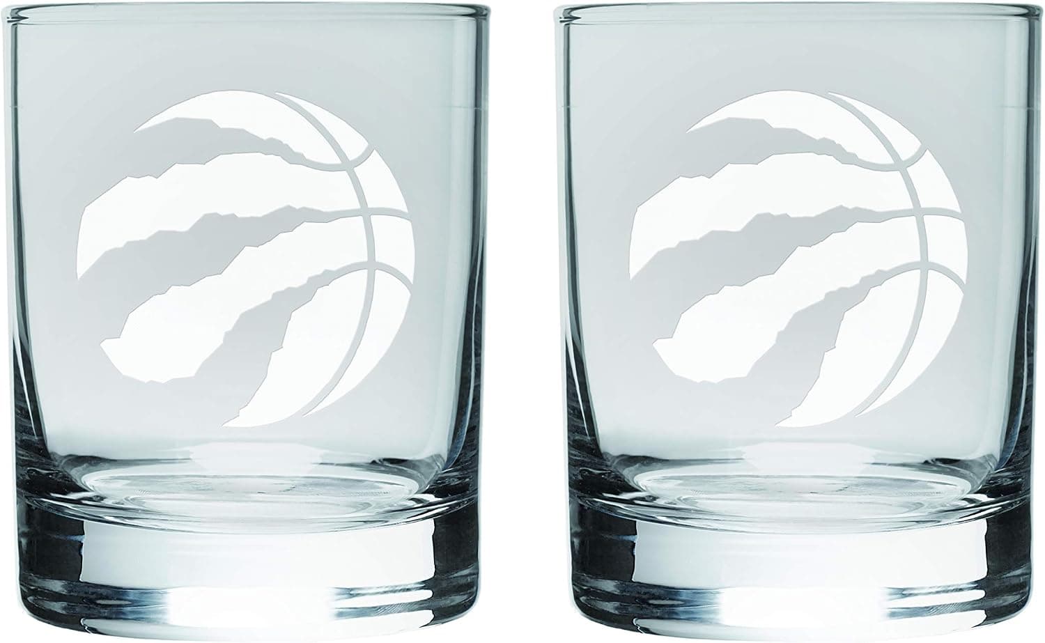 Toronto Raptors Satin Logo Rocks Glasses (2-Pack)