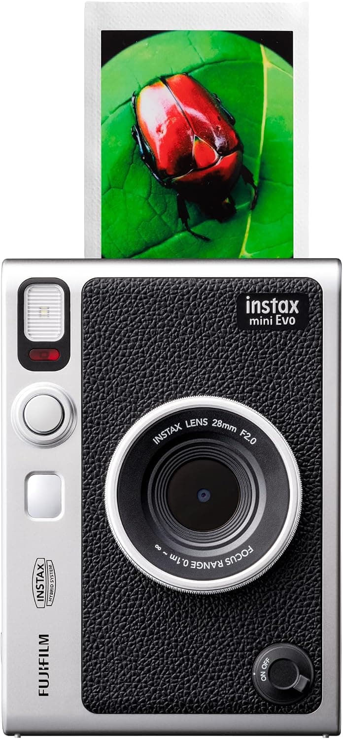 Fujifilm INSTAX Mini Evo Hybrid Instant Camera - Black