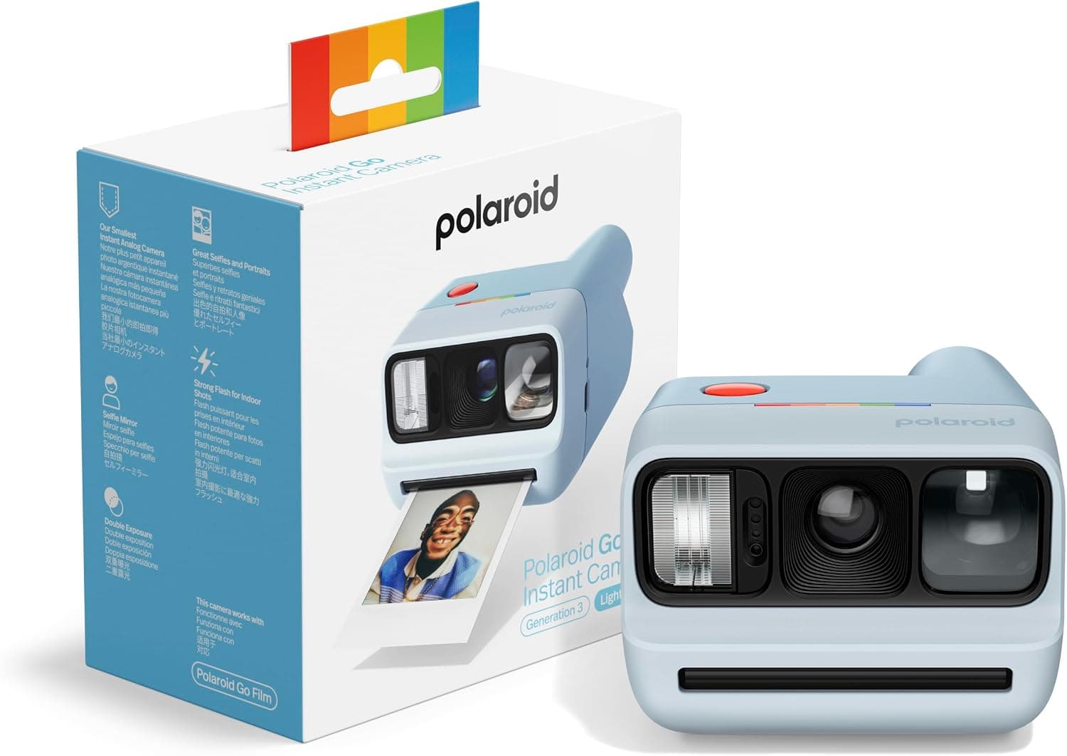 Polaroid Go Generation 3 Mini Instant Camera — Light Blue