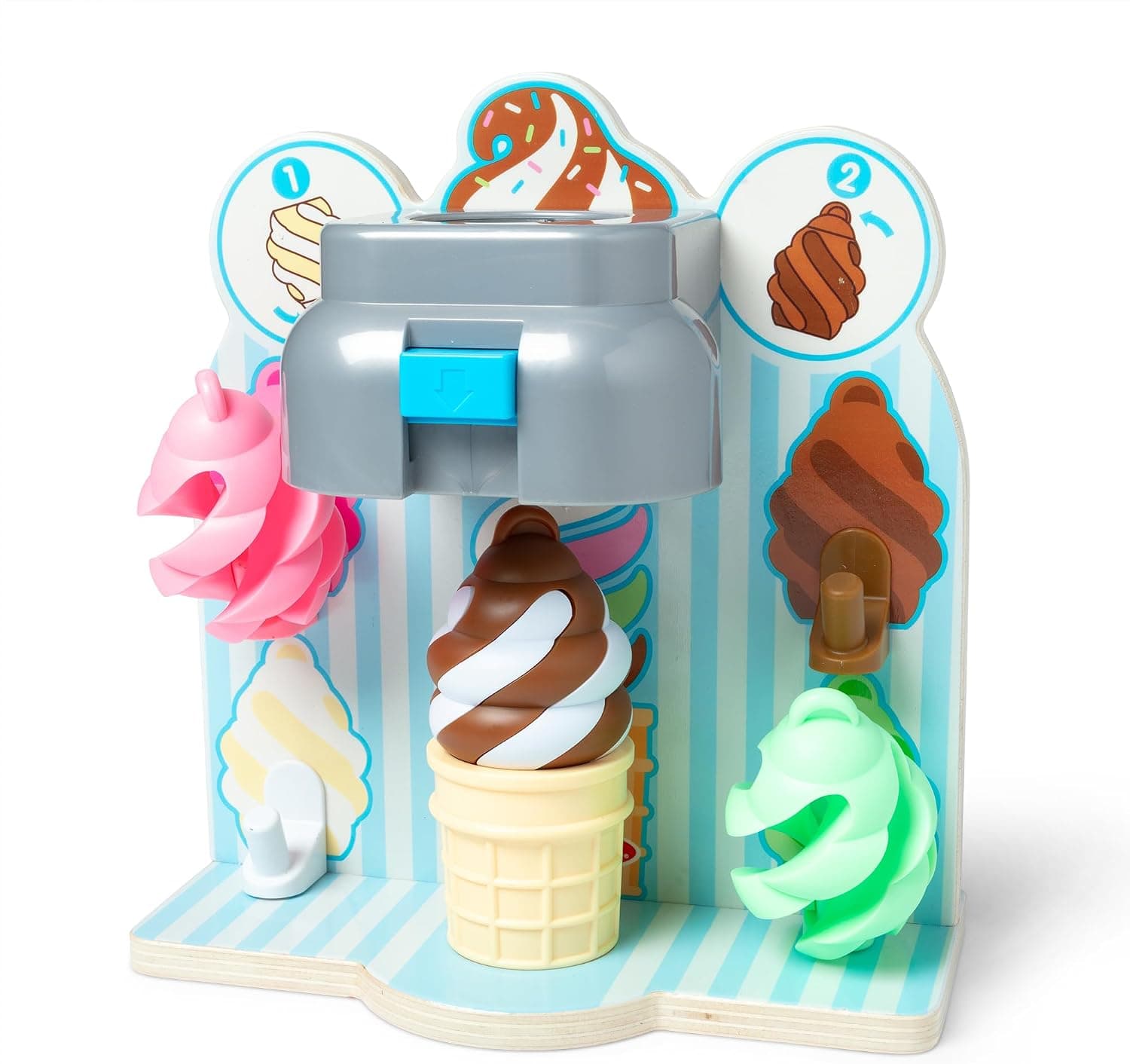 Melissa & Doug Swirl & Serve Wooden Ice Cream Set