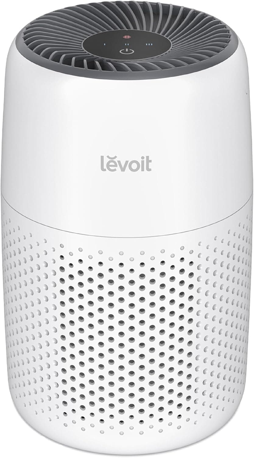 LEVOIT Core Mini Air Purifier for Bedroom (3-in-1 Filter + Fragrance Sponge)