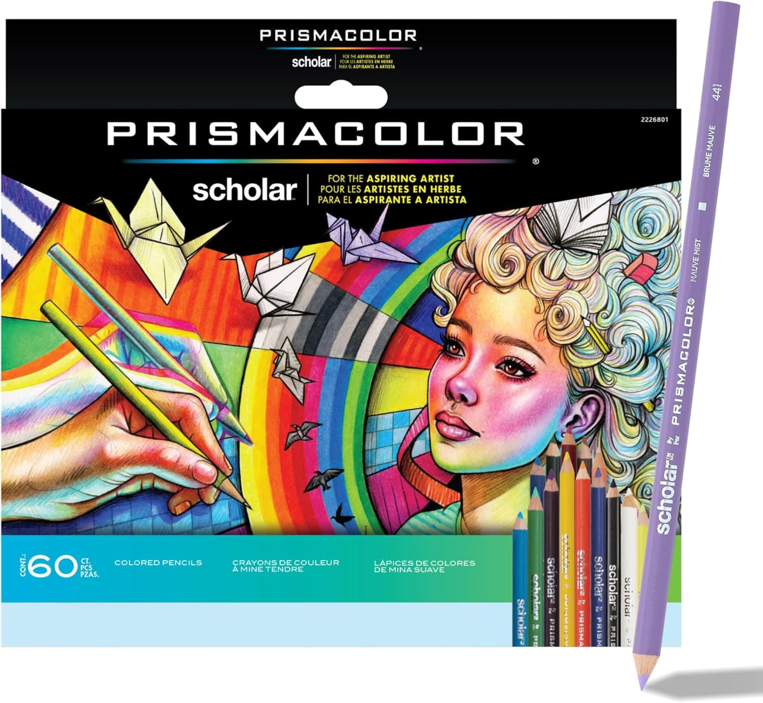 Prismacolor Scholar Coloured Pencils — 60 Assorted Colours