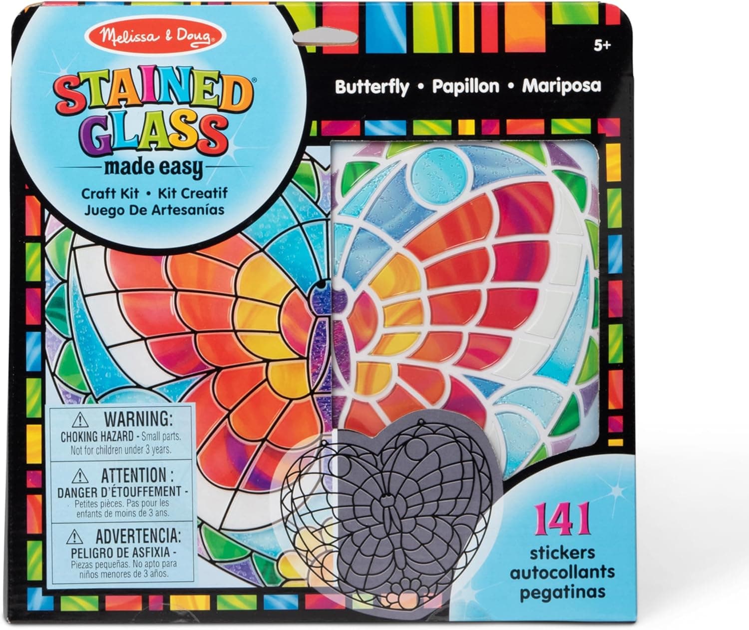 Melissa & Doug Stained Glass Made Easy Kit — Butterfly