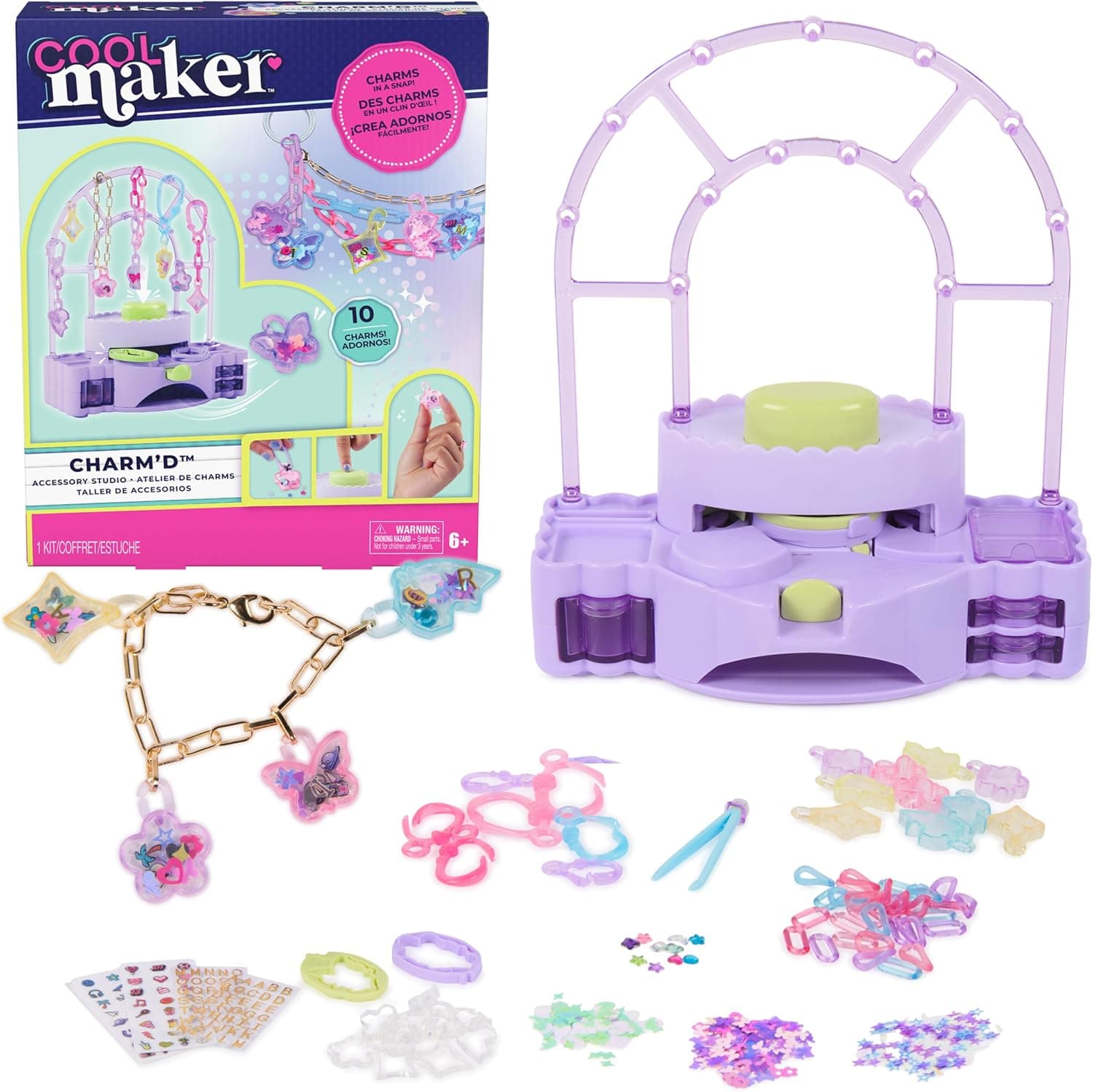 Cool Maker Charm'd Accessory Studio Charm Making Kit, Ages 6+