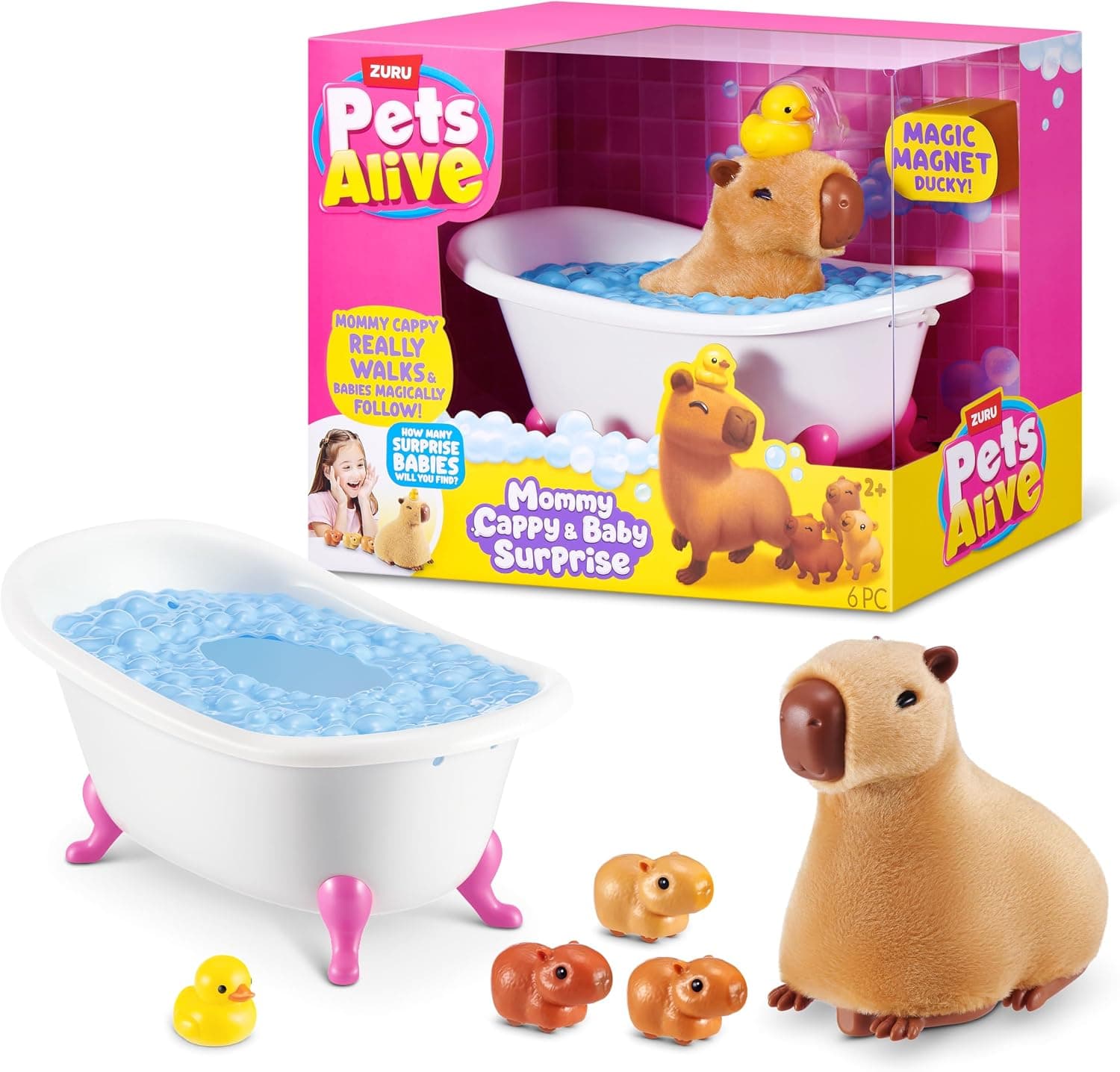 Pets Alive Mommy Capybara and Baby Surprise