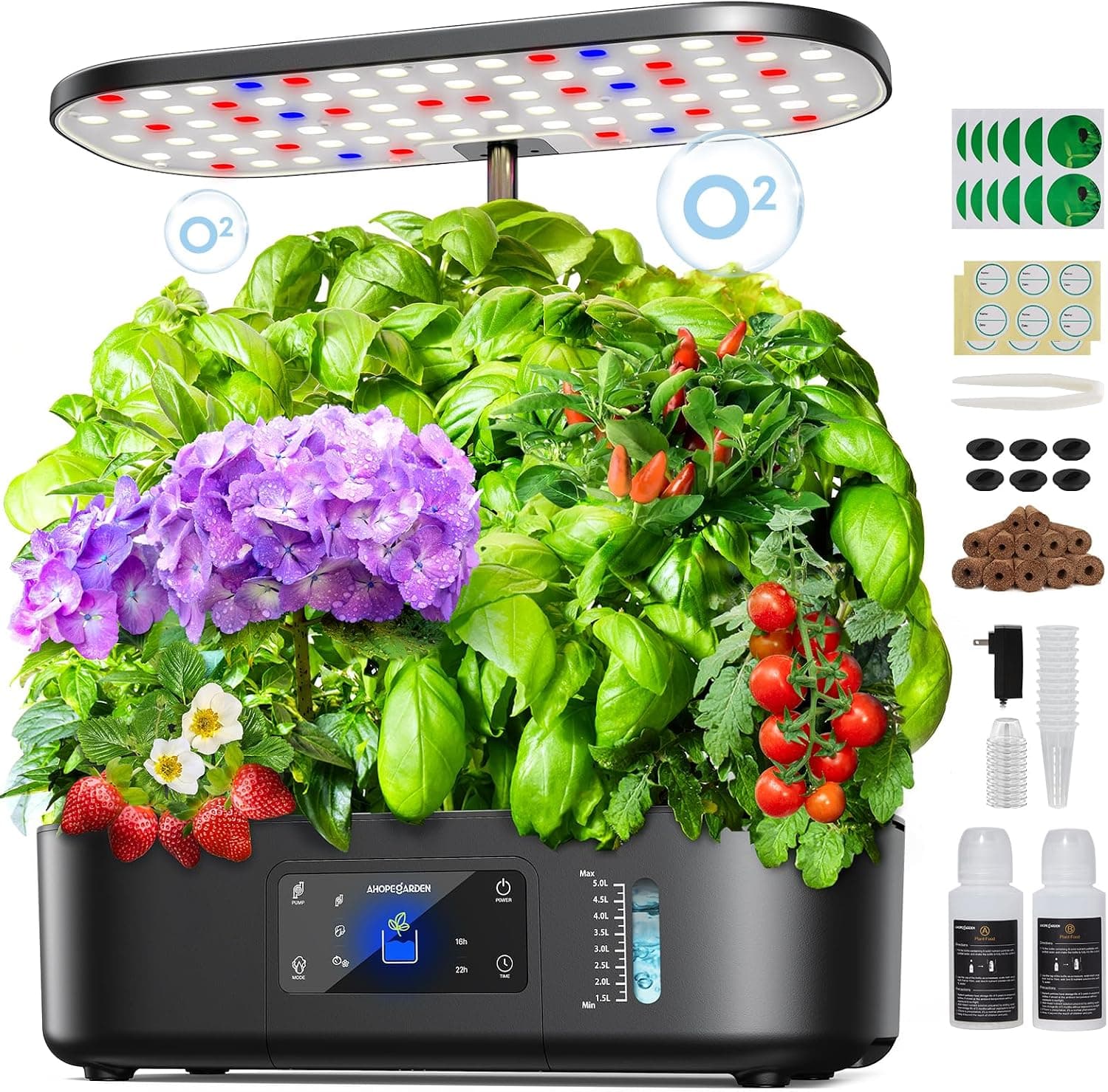 Ahopegarden Hydroponics Growing System Kit - 12-Pod Indoor Herb Garden