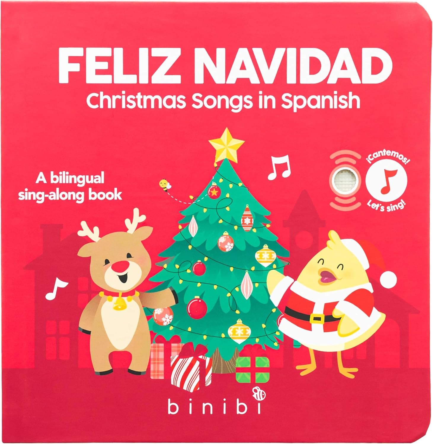 Binibi Feliz Navidad - Christmas Songs in Spanish - Musical Book for Babies & Toddlers