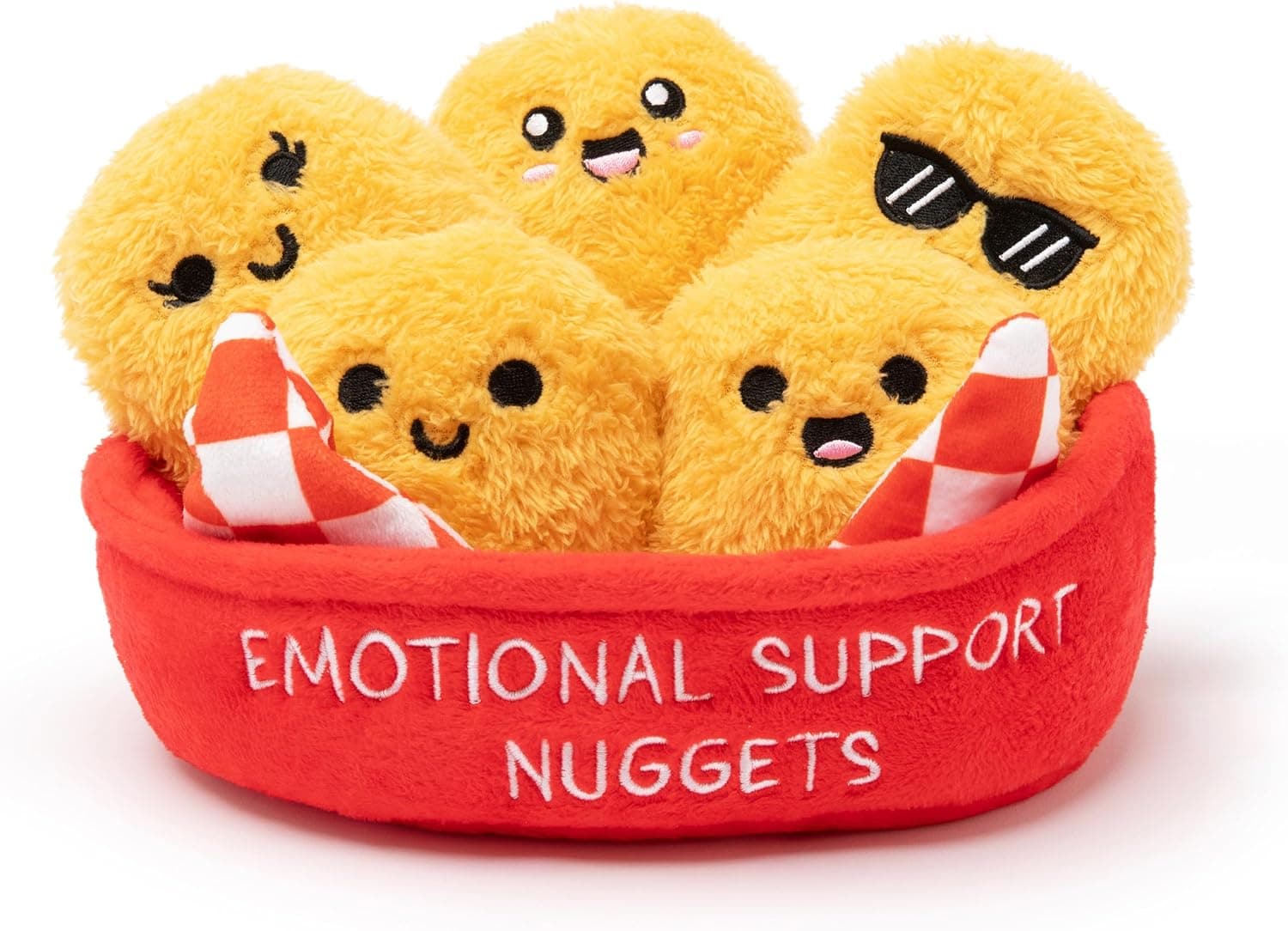Emotional Support Chicken Nugget Plush Set