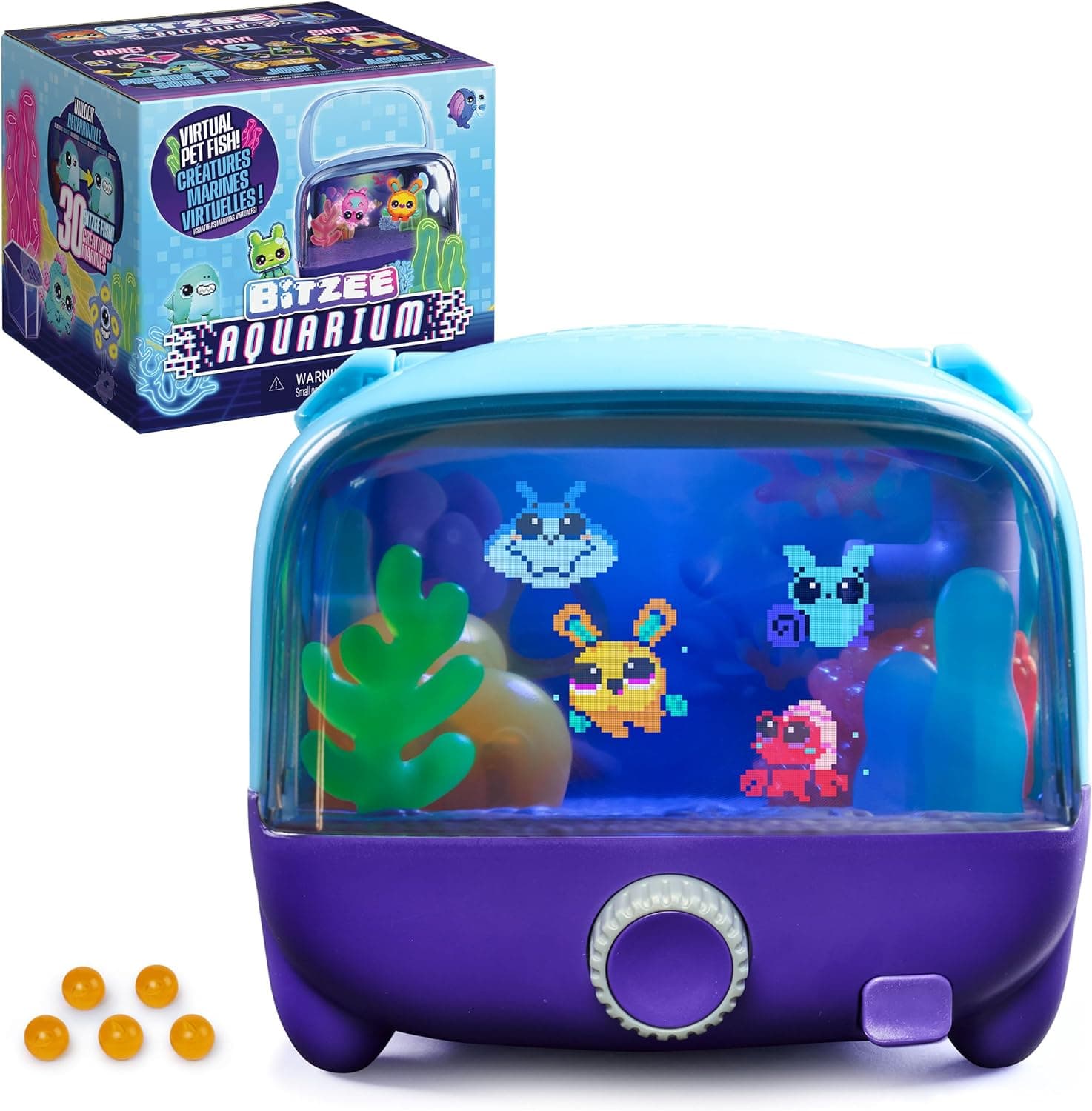 Bitzee Aquarium Interactive Fish Tank Toy & Digital Pet, Ages 5+